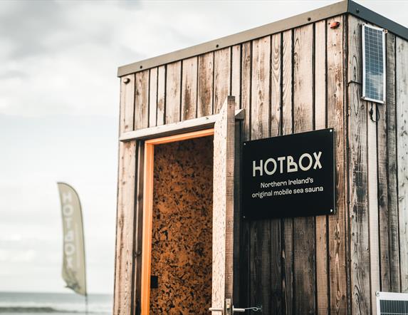 The sauna from outside