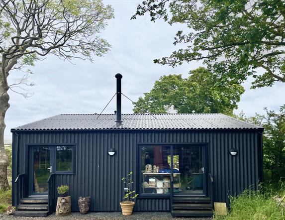 exterior of Patricia Millar's ceramic studio in Bushmills