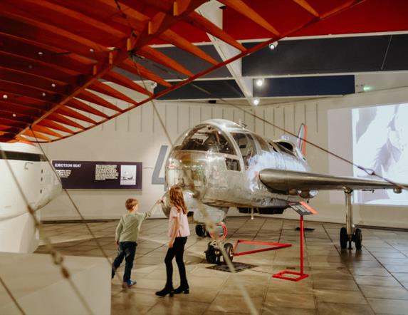 Aviation display at the Ulster Transport Museum