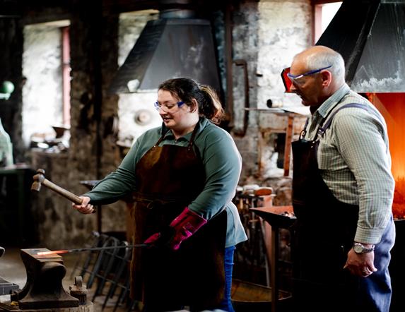 Blacksmithing at Patterson's Spade Mill