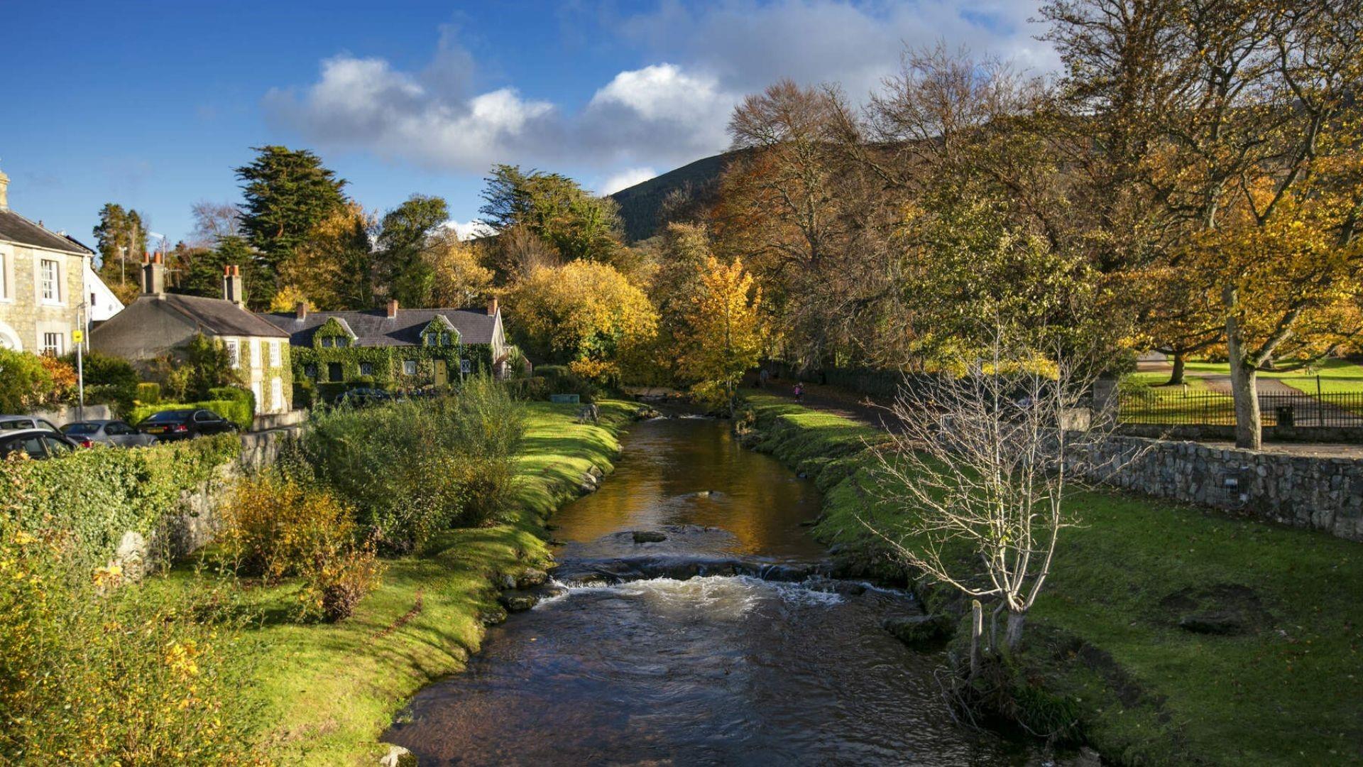 A sunny Autumn day at The Fairy Glen, County Down