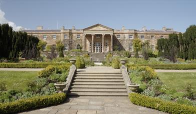 A view of South Lawn side of Hillsborough Castle and Gardens