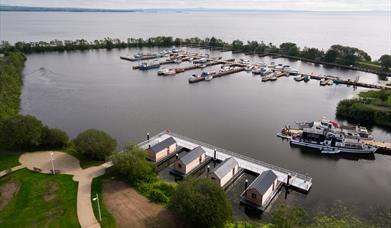 Ariel view of Ballyronan marina