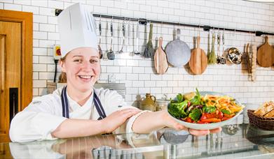 Chef in The Pantry restaurant at Titanic Belfast