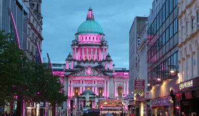 Belfast City Hall is the Meeting place for the Belfast Eclectic City Center Walking Tour
