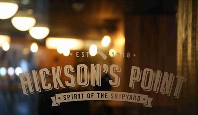 Branded mirror saying Hickson's Point