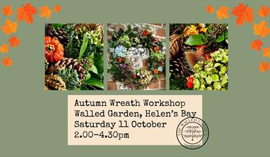 Autumn Wreath Workshop in the Walled Garden