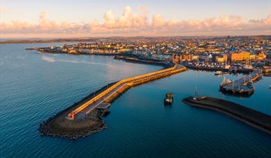 Bangor marina bird's eye view