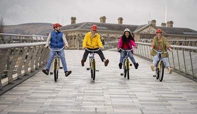 Belfast City Bike Tours are great fun for groups of friends and family