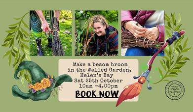 Make a Traditional Besom Broom in the Walled Garden