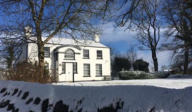 Snowy scene at The Ballance House