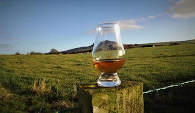 A glass of Ulster Whiskey