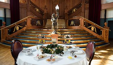 Festive Afternoon Tea by the Staircase