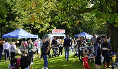 Stall Holders and Customers at Moira Food Fayre 