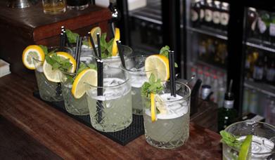 Newcastle Food and Drink Tour - Cocktails on bar counter