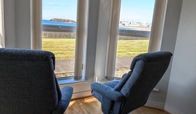 Views from front window over Ramore Head