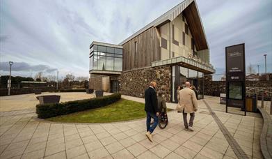 Group arrives at Seamus Heaney HomePlace