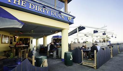 The exterior of the Dirty Duck