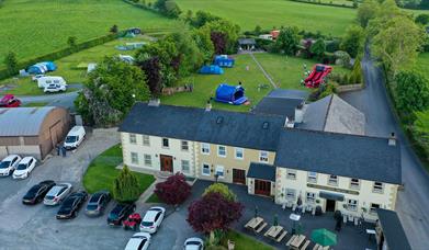 Aerial photo of The Shepherds Rest Camping