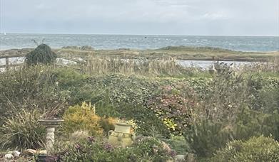 View from 'Room with a view' & front garden of whole property.