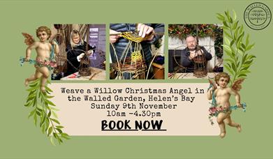 Weave a Willow Christmas Angel in the Walled Garden