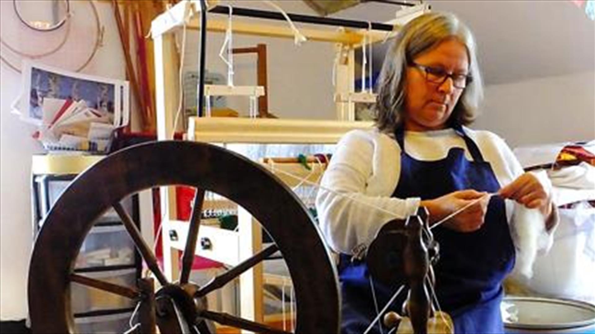 Fleece to Fibre – Spinning Demonstration EHOD 2024