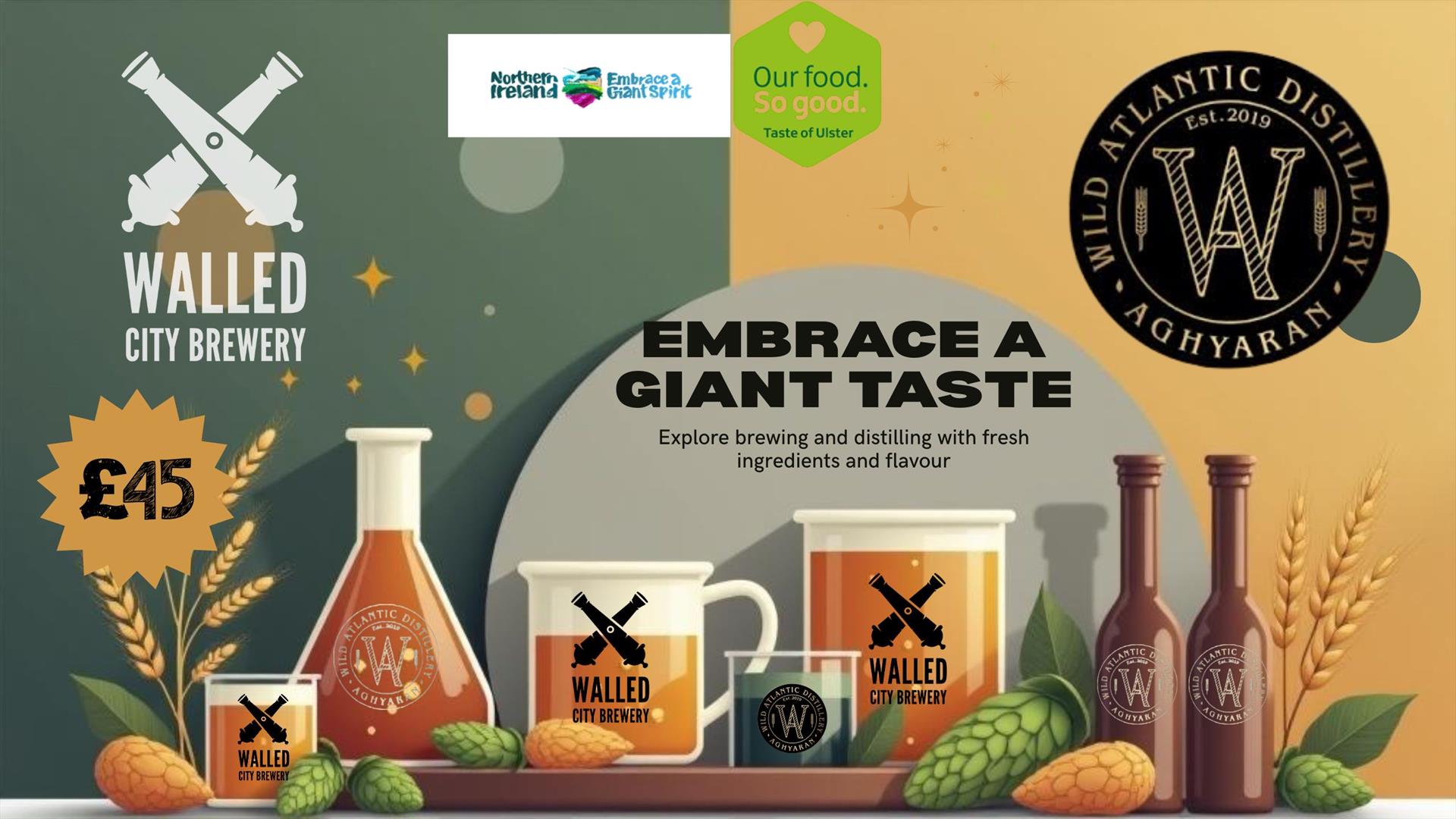 Embrace a Giant Taste with Walled City Brewery & Wild Atlantic Distrillery
