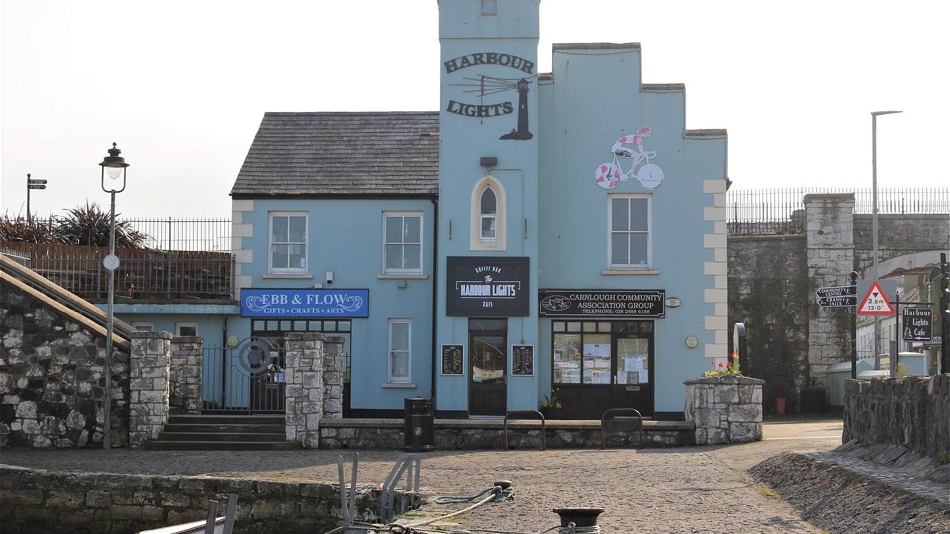 Exterior of Ebb & Flow gift and craft shop in Carnlough