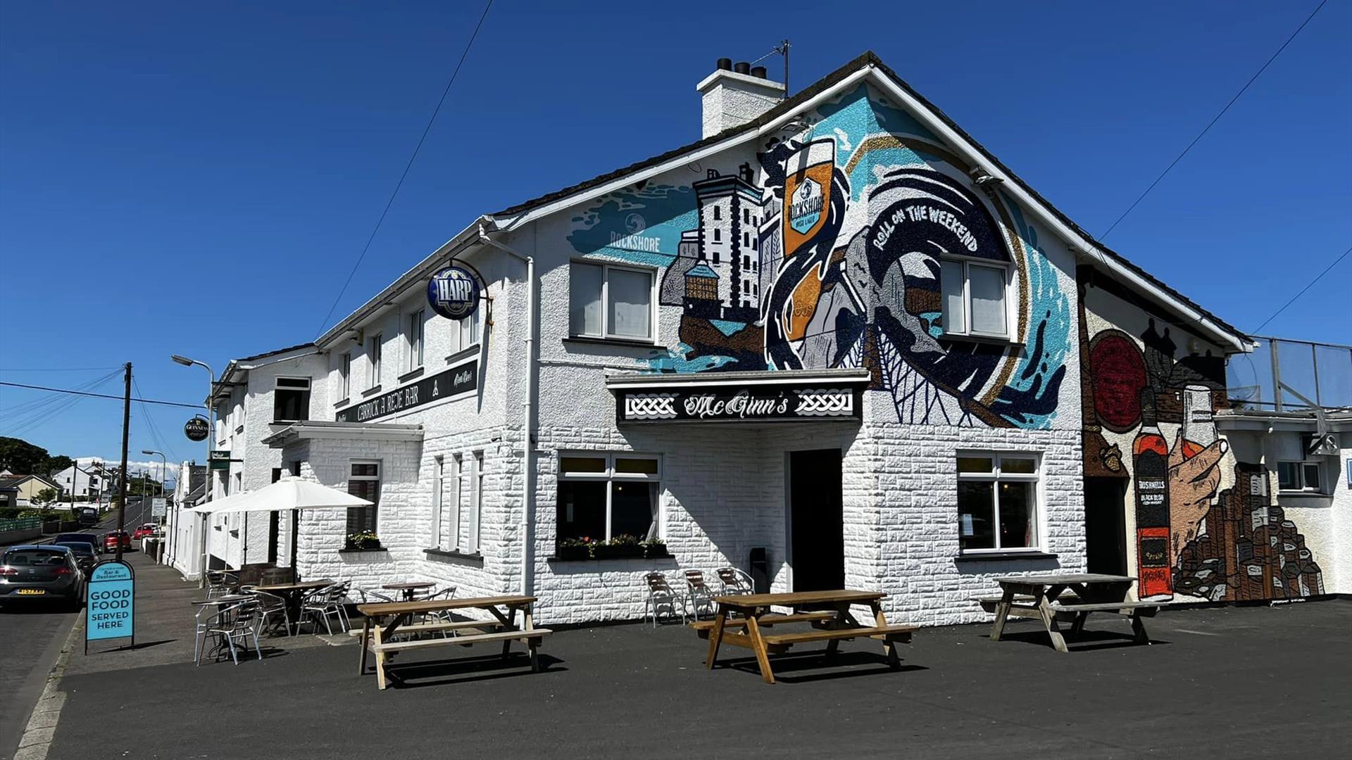 murals featuring Rockshore & Bushmills whiskey