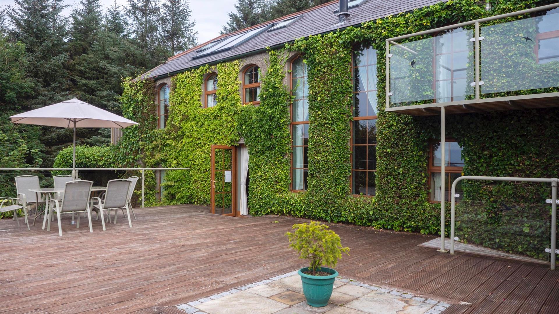 Front deck with magnificent views over kilbroney valley