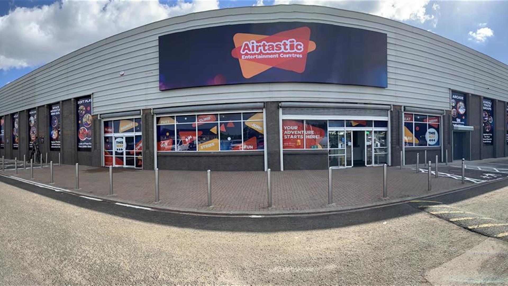 Exterior of Airtastic Entertainment Centre Newtownabbey.