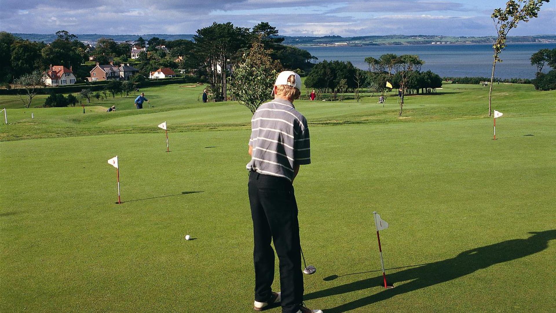 Golfer on the course