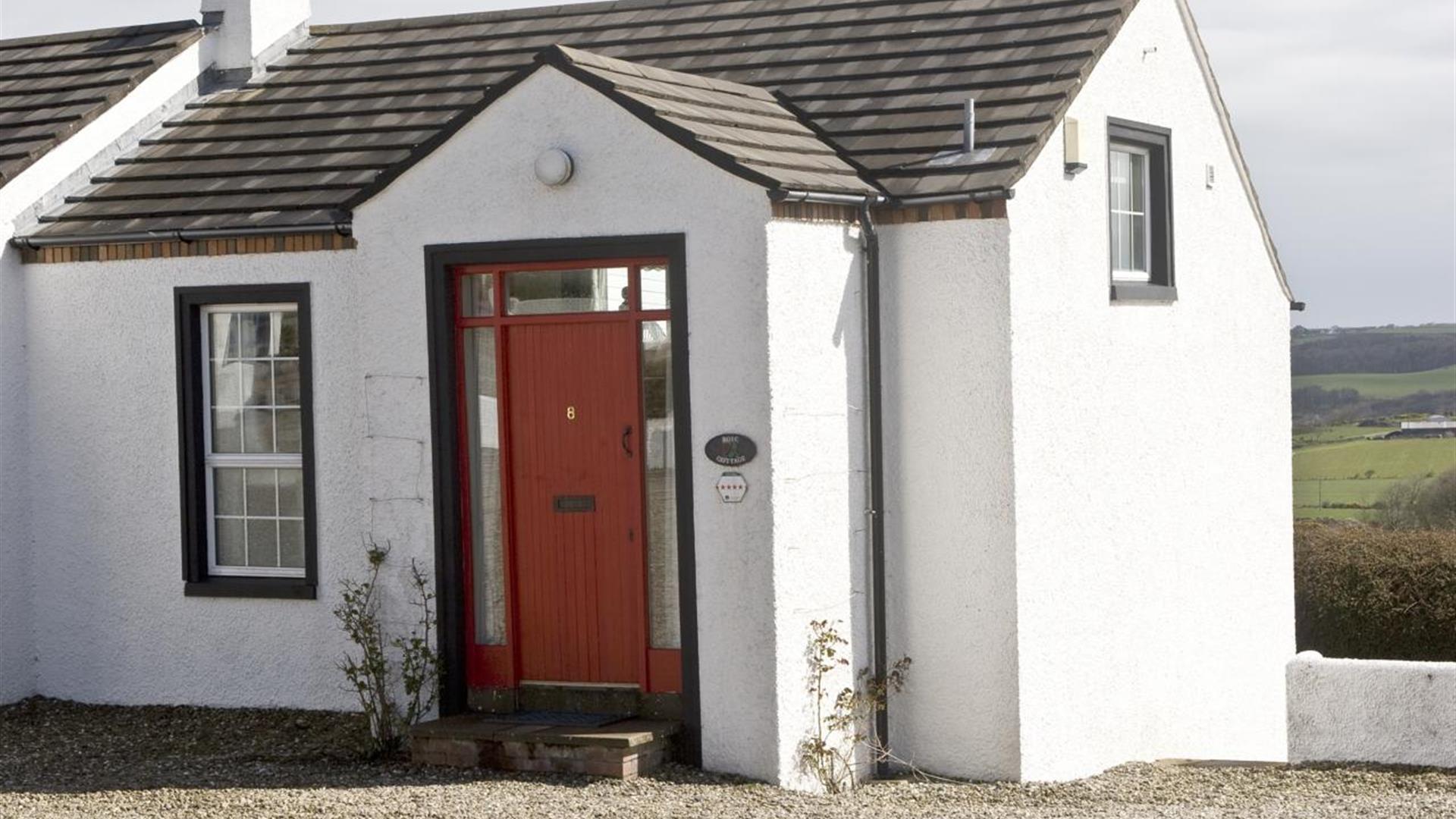 exterior view of the cottage.