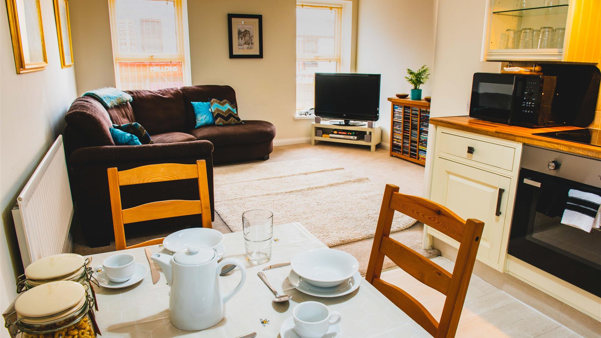 Image of open plan living kitchen dining area