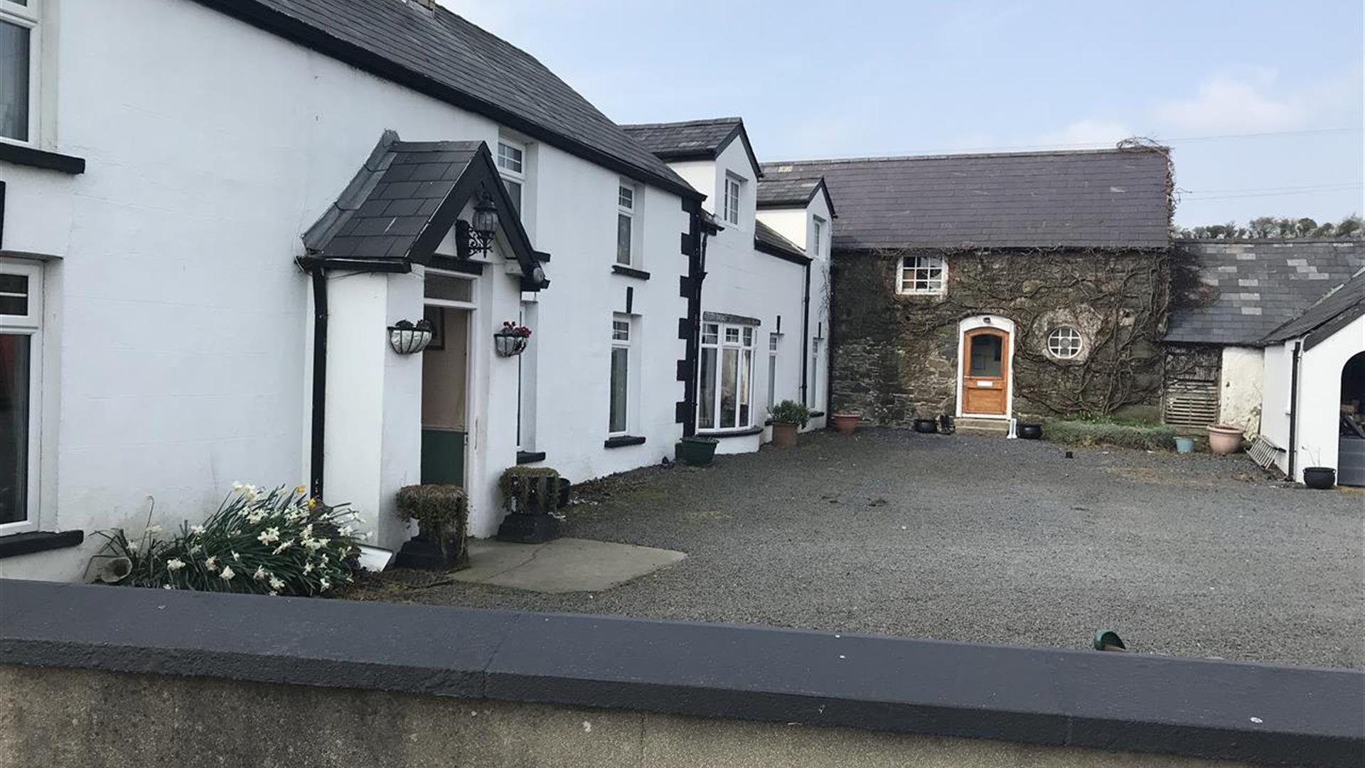 An image of a courtyard area at the accommodation