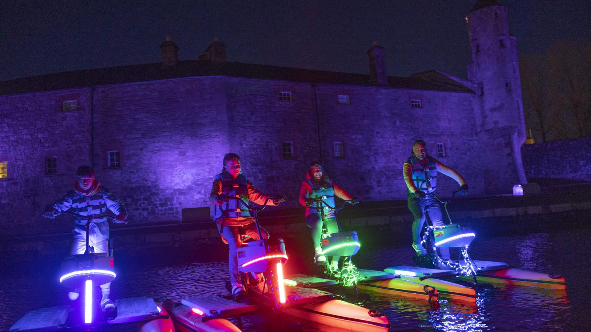 Hydrobikes at Enniskillen Castle