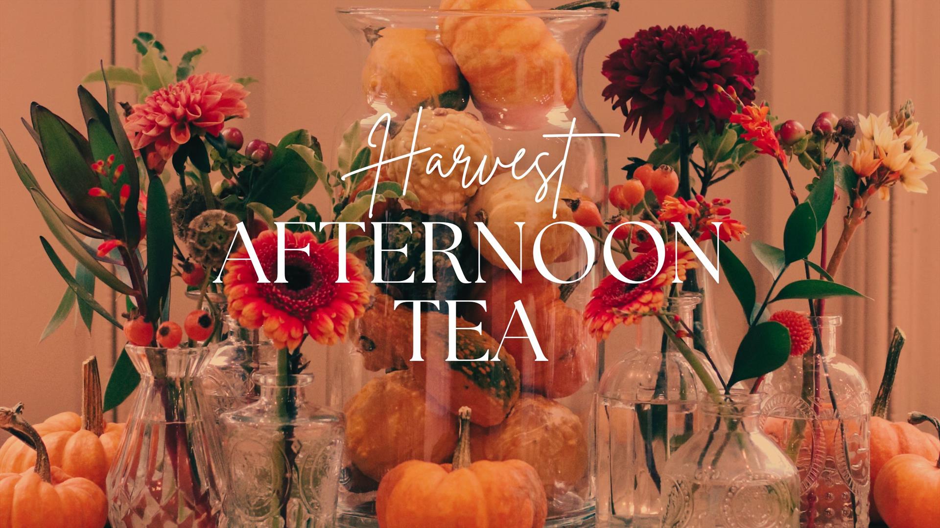 An elegant Harvest afternoon tea