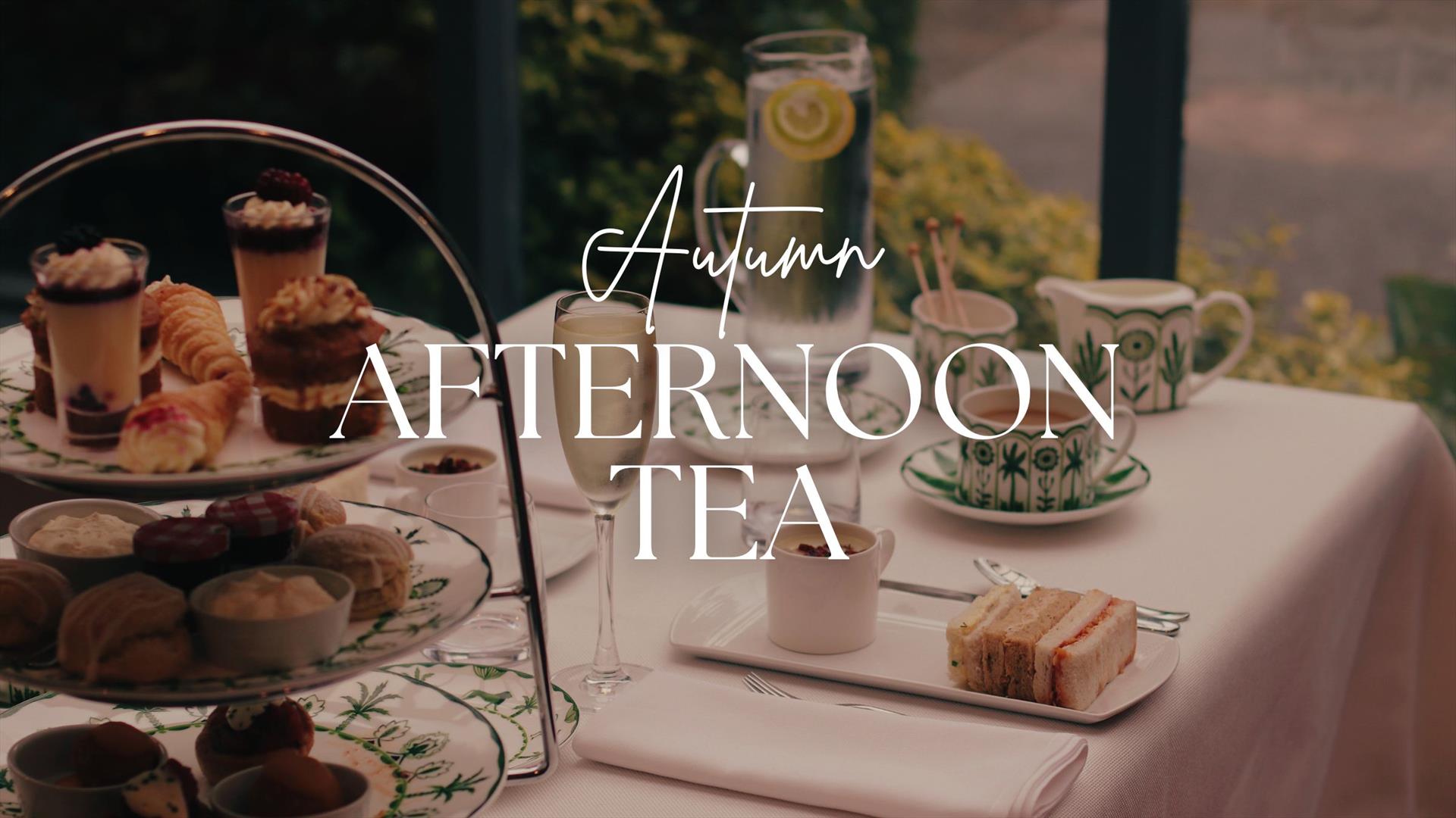 An elegant Autumn afternoon tea