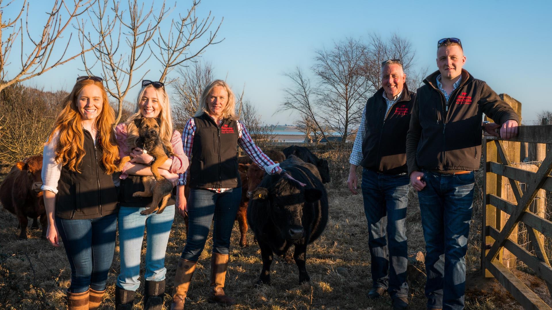 The Alexander Family, owners of Ballyboley Dexters