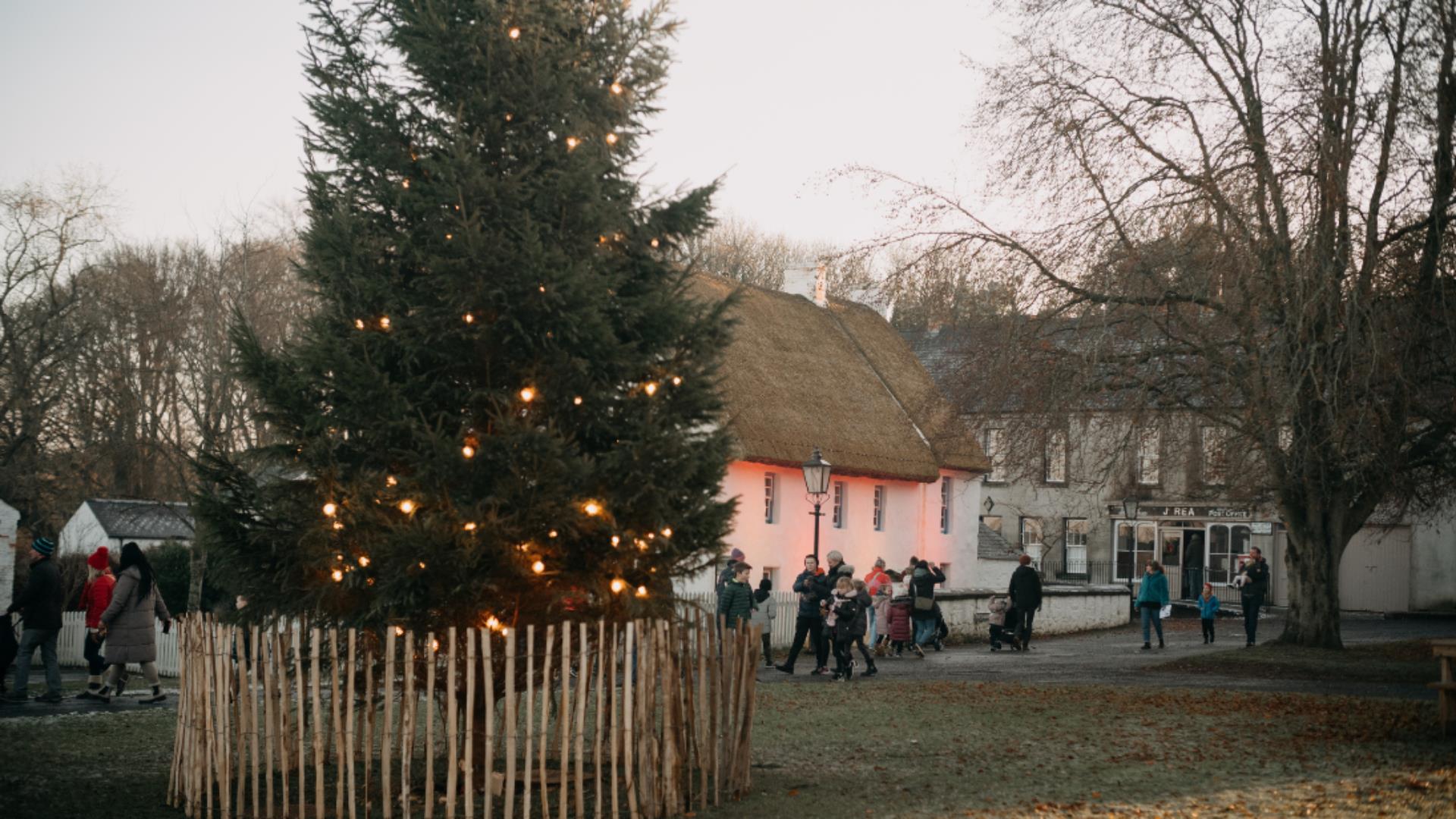 Wander the snowy, cobbled streets of the Ulster Folk Museum for a festive season filled with memories and traditions.