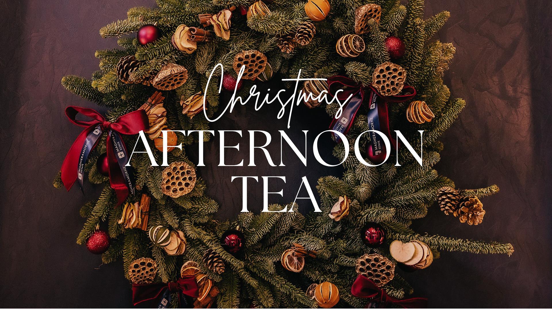 An elegant Christmas afternoon tea