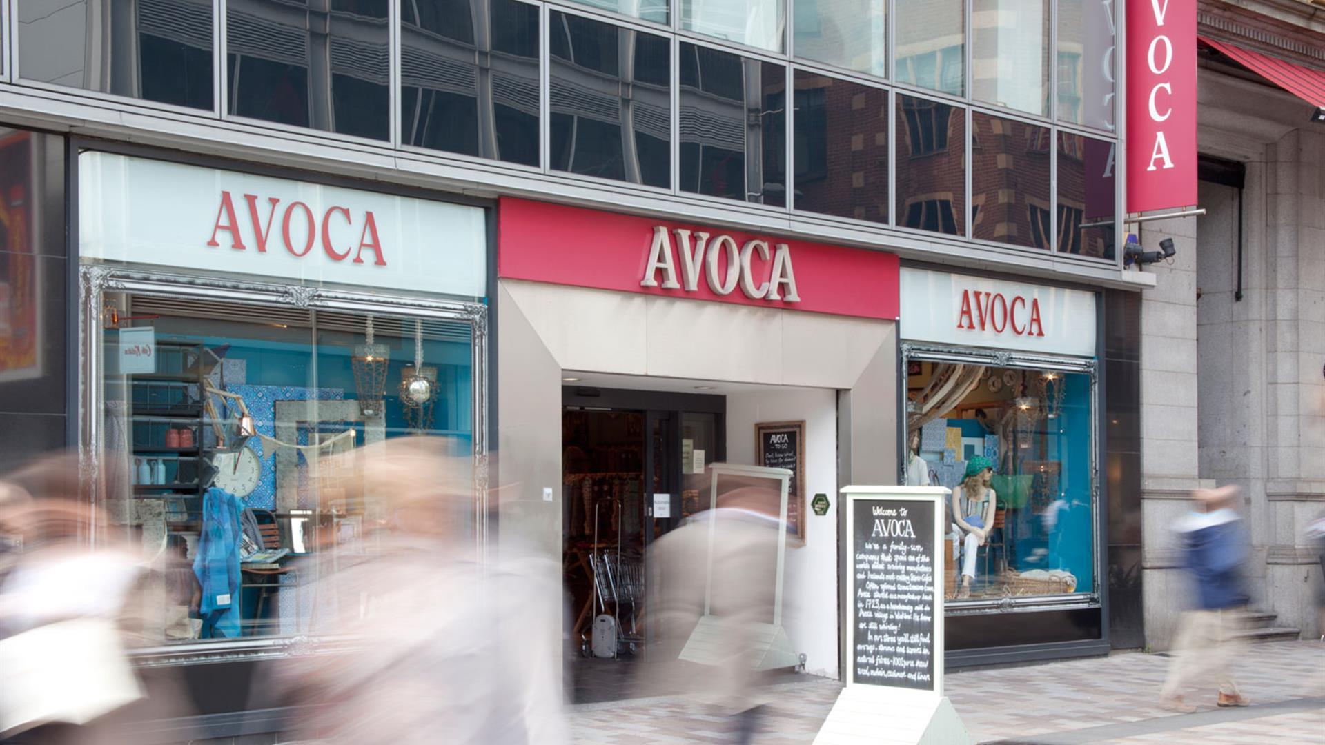 Exterior of a city centre shop selling household goods and food.