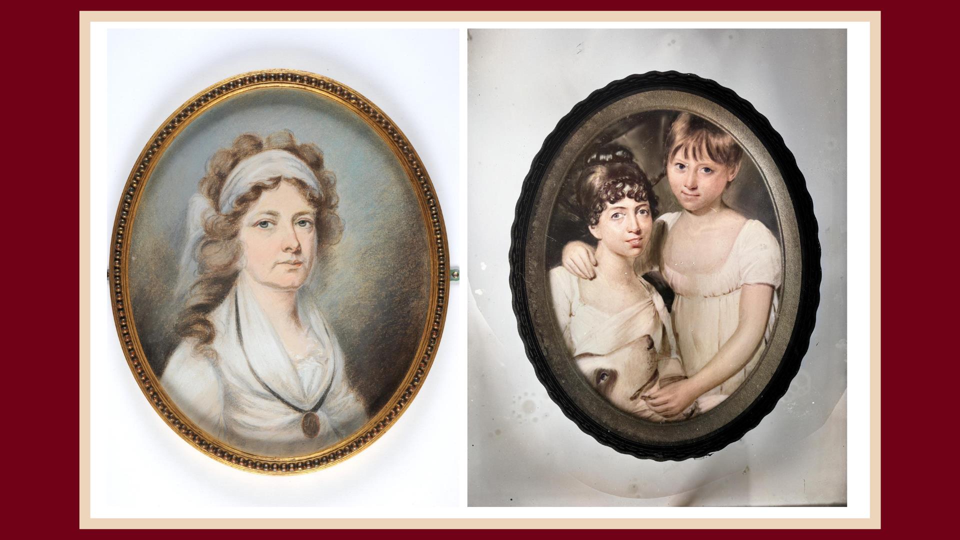 Portrait images of Mary Ann McCracken and Martha McTier