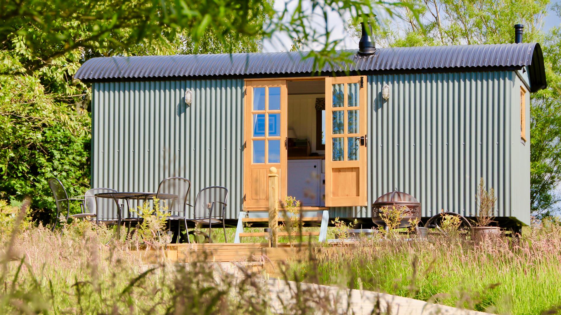 Sundew Hut in meadow