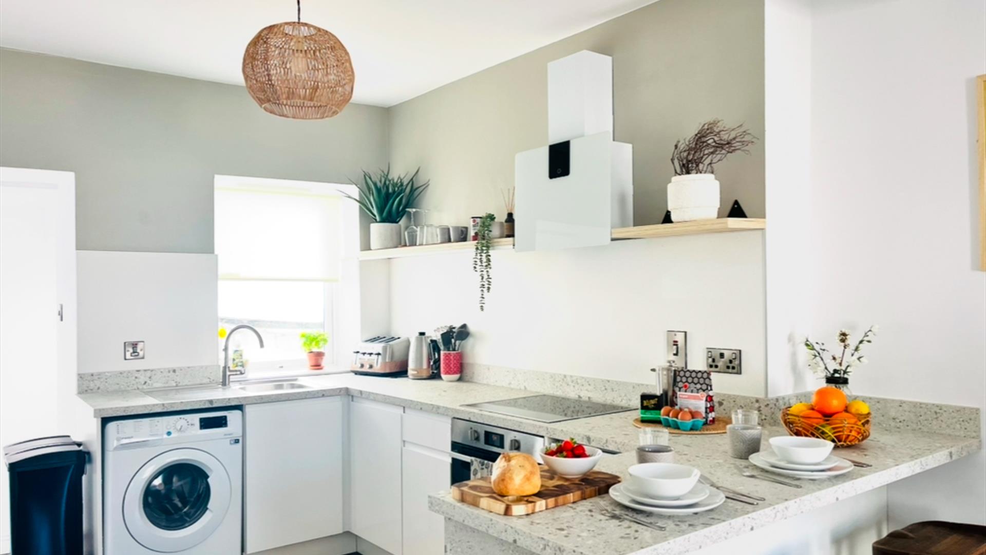 Interior of kitchen area at Skerries Apartment