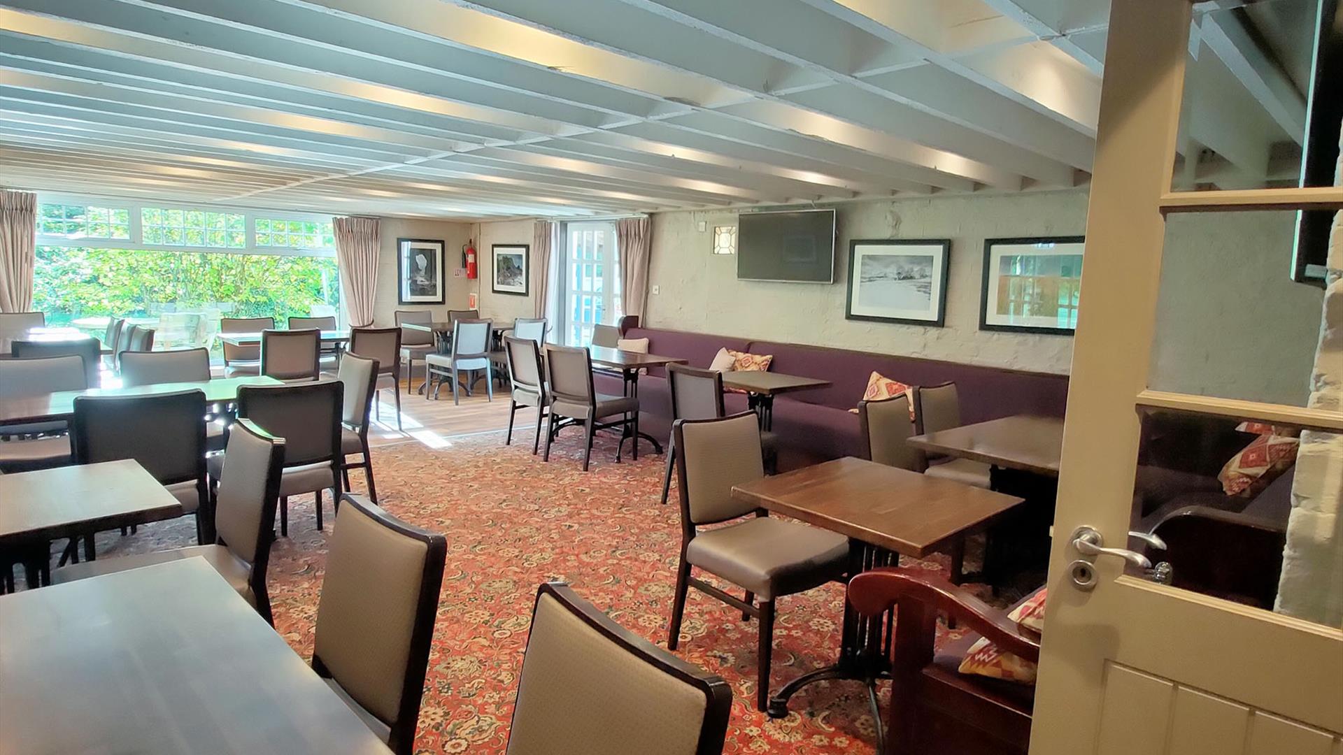 interior of McAleese Room at Brown Trout Country Inn