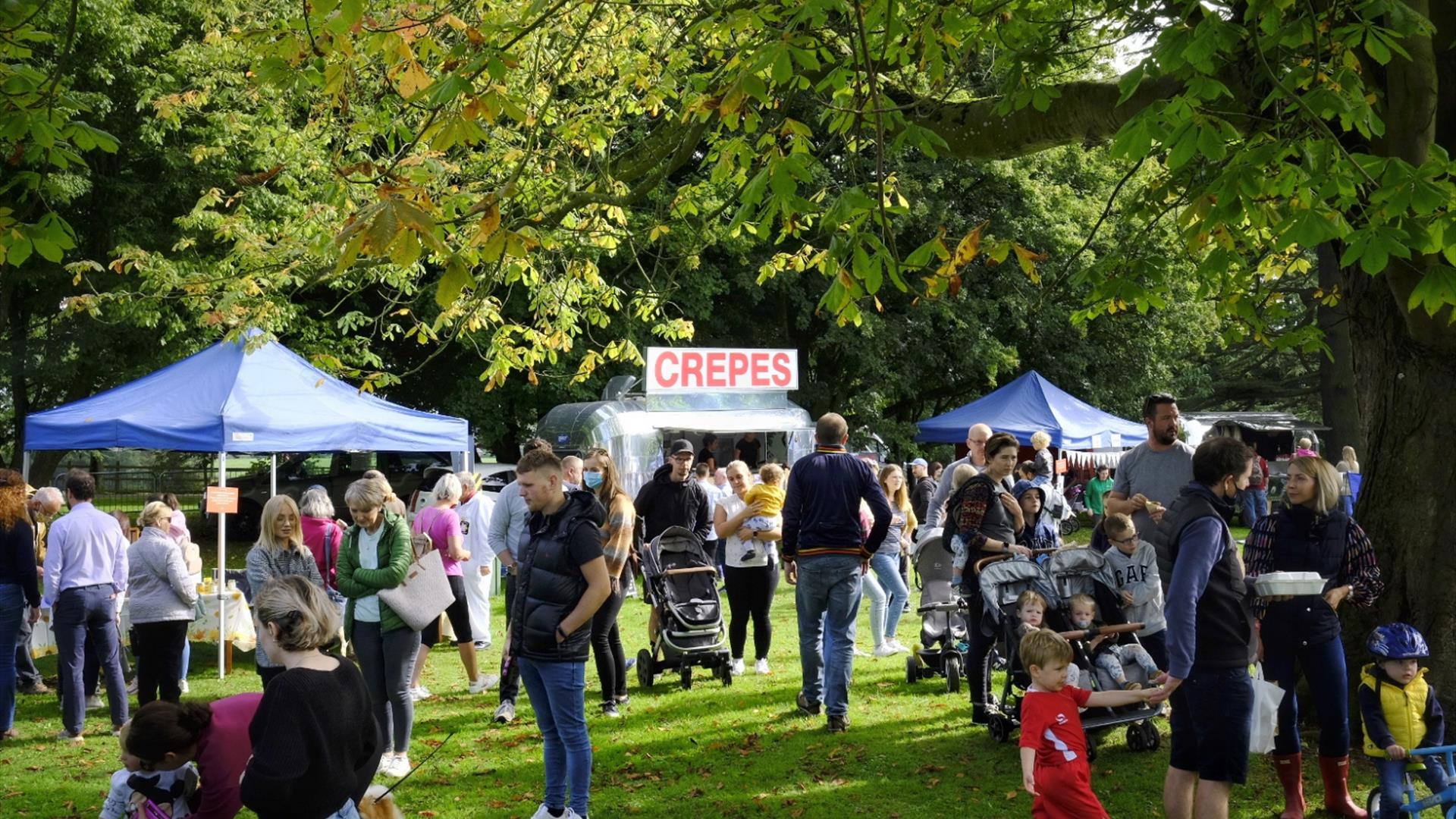 Stall Holders and Customers at Moira Food Fayre