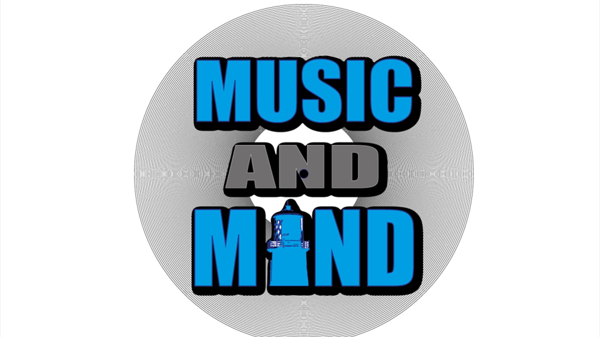 Blue and Grey Music and Mind Logo