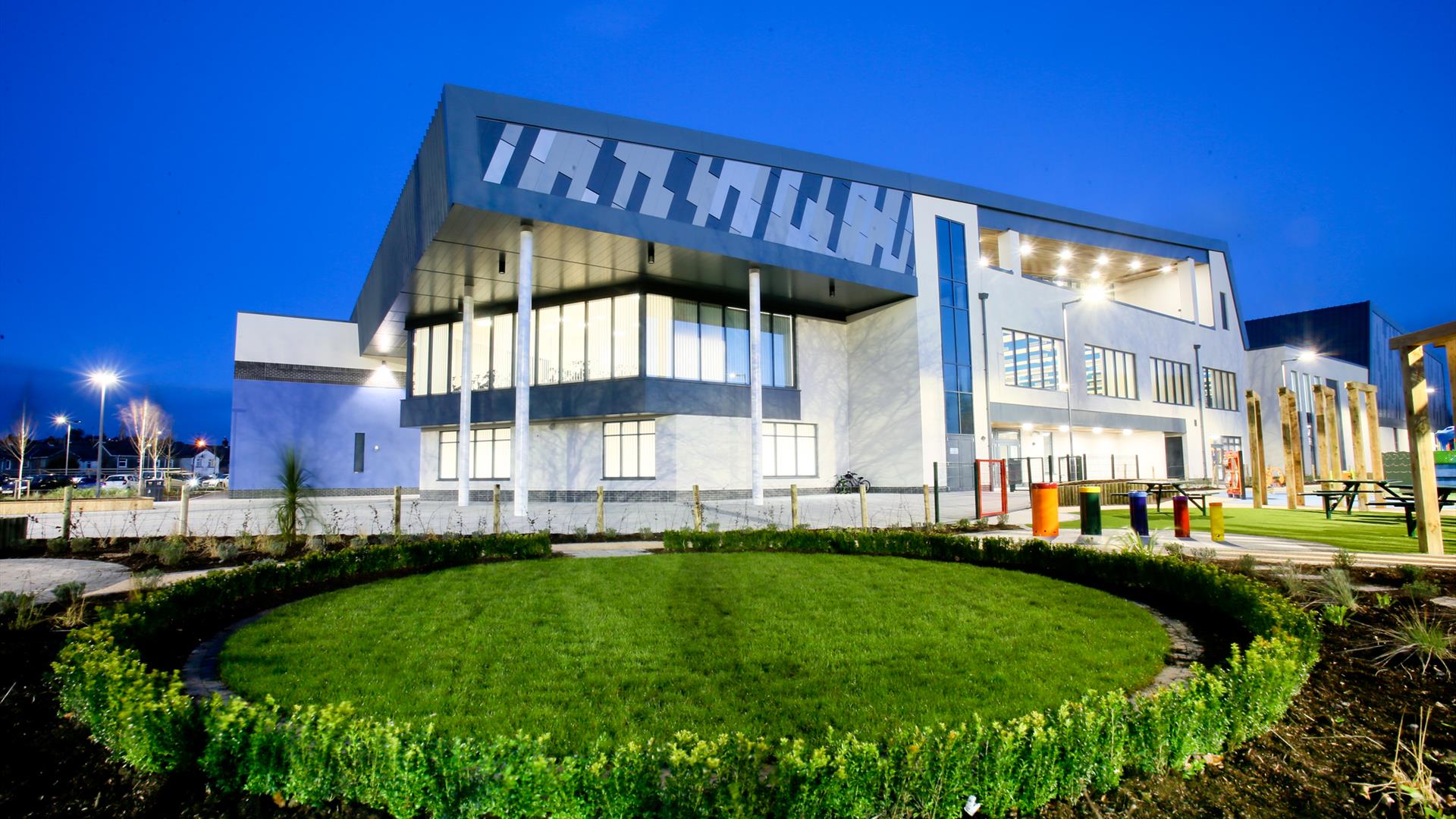 Outside view of Ards Blair Mayne Wellbeing and Leisure Complex