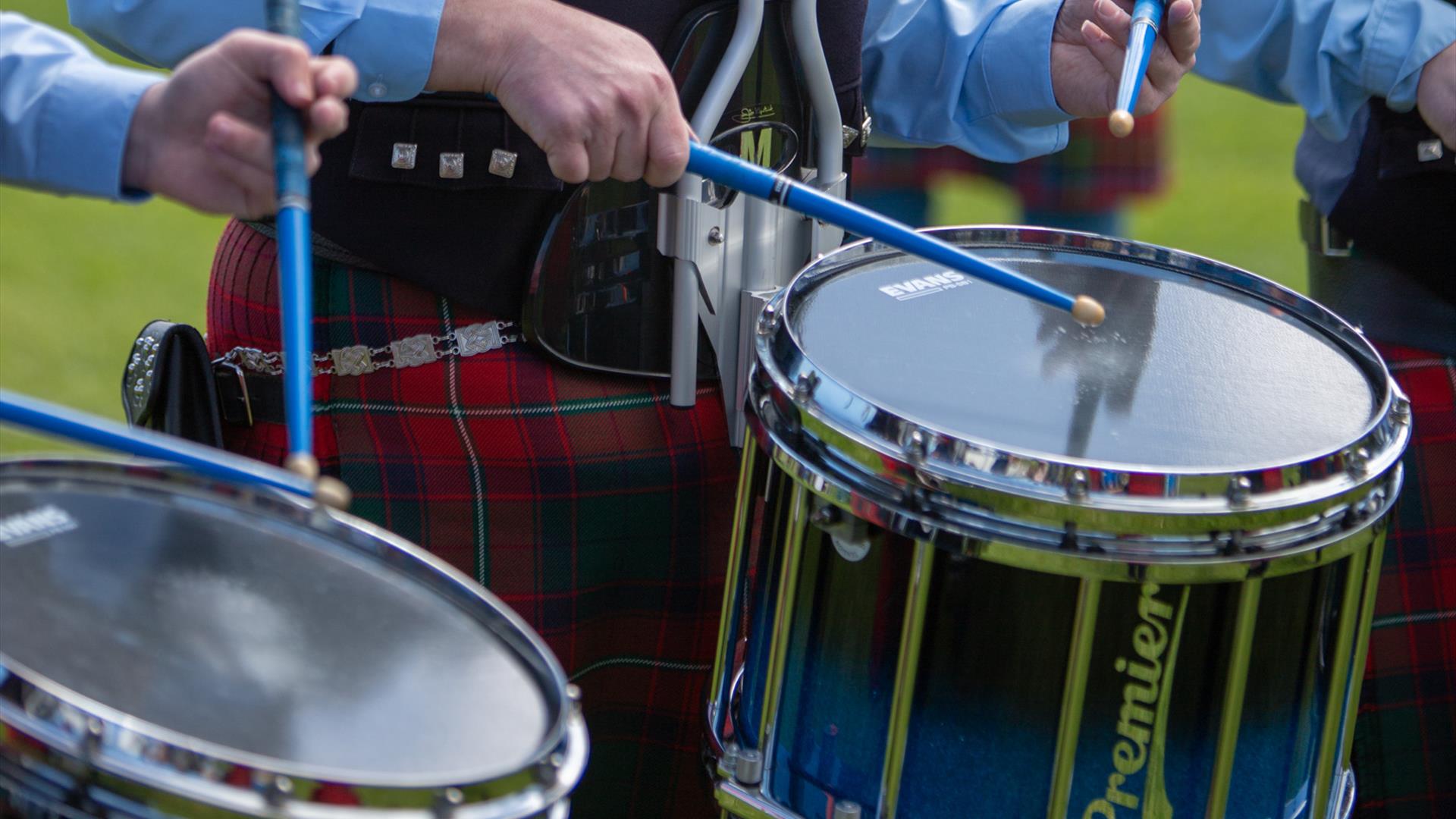 Pipe Band in action